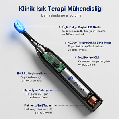 Orveksa™ Işık Teknolojili Sonic Diş Fırçası